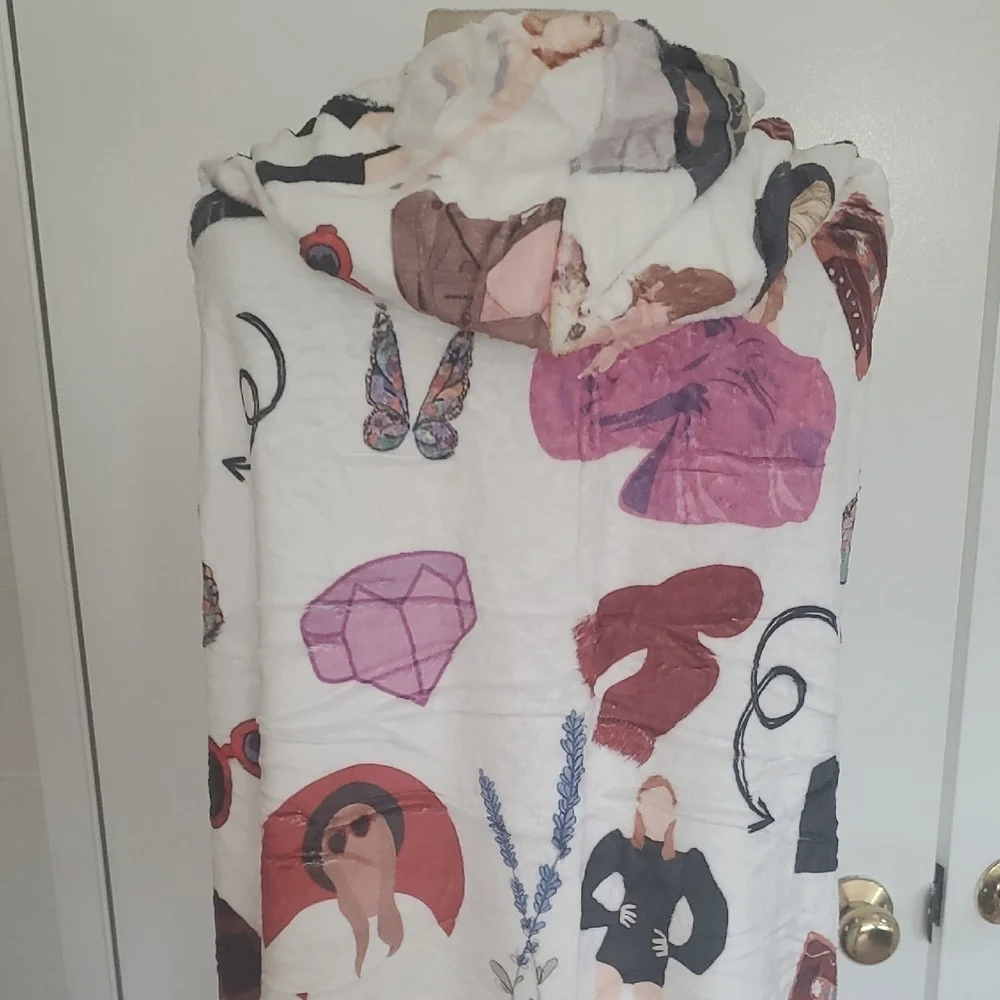 Taylor Swift Artistic Print Blanket - Multicolor